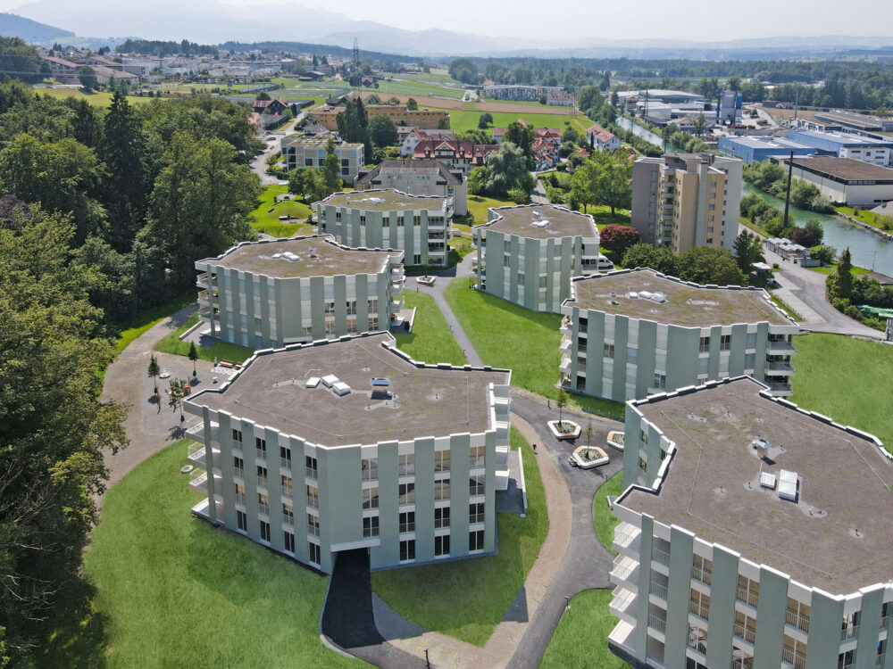 Wohnsiedlung Haslirain Buchrain/Perlen LU Fotos: © Steiner AG