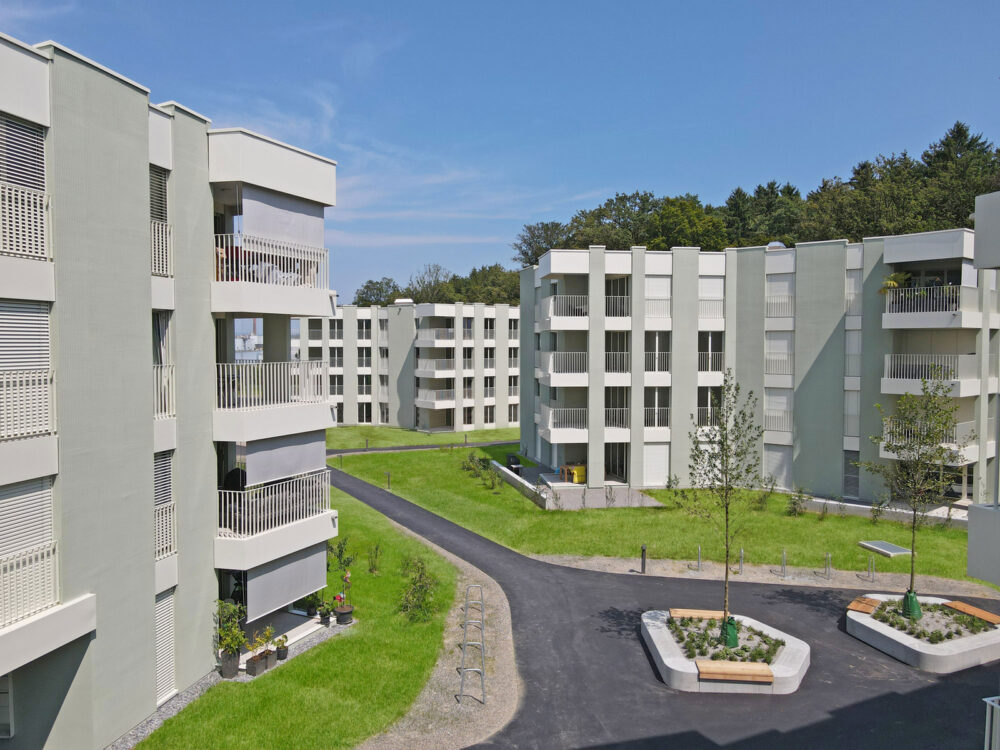 Wohnsiedlung Haslirain Buchrain/Perlen LU Fotos: © Steiner AG
